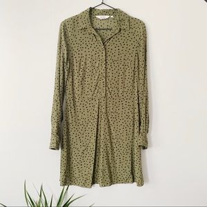 2/$40 & Other Stories Olive Green Shirtdress